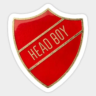 Head Boy Badge Sticker